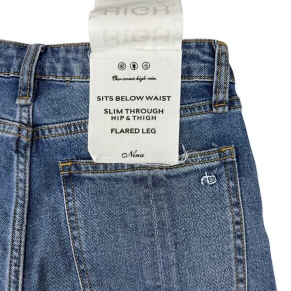 Rag & Bone Nina High Rise Flare Jean Size 25 - Picture 7 of 9